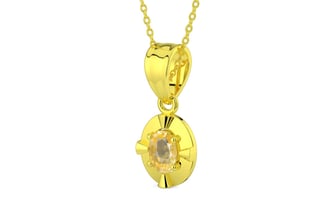Panchdhatu Ceylon Yellow Sapphire Pendant Prime Quality (P11)