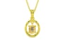 Panchdhatu Ceylon Yellow Sapphire Pendant Prime Quality (P2)