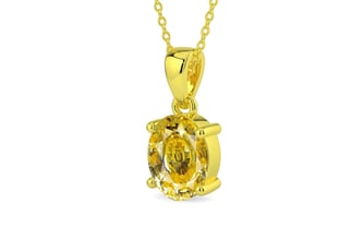Panchdhatu Ceylon Yellow Sapphire Pendant Rare Quality (P10)
