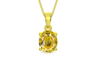 Panchdhatu Ceylon Yellow Sapphire Pendant Rare Quality (P10)
