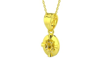 Panchdhatu Ceylon Yellow Sapphire Pendant Rare Quality (P11)