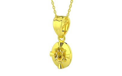 Panchdhatu Ceylon Yellow Sapphire Pendant Rare Quality (P11)