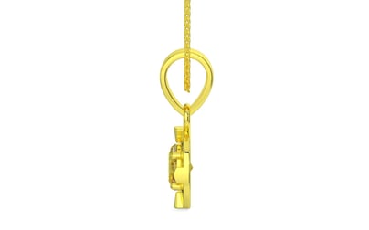 Panchdhatu Ceylon Yellow Sapphire Pendant Rare Quality (P11)