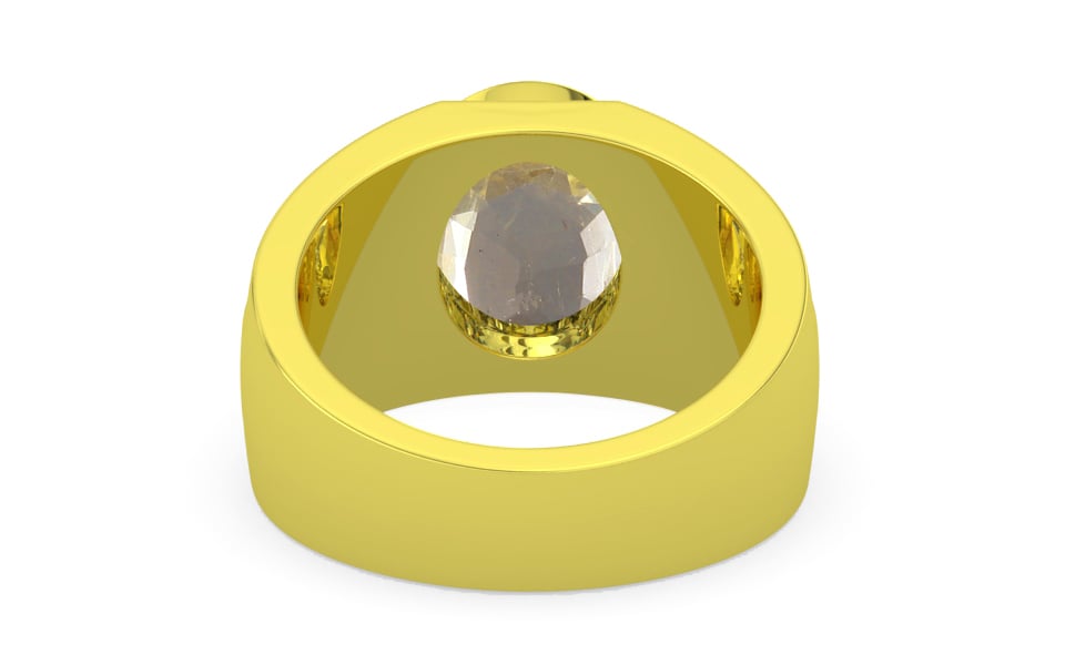 Panchdhatu Ceylon Yellow Sapphire Ring Fine Quality (R1)