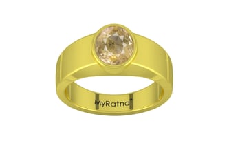 Panchdhatu Ceylon Yellow Sapphire Ring Fine Quality (R10)