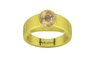 Panchdhatu Ceylon Yellow Sapphire Ring Fine Quality (R10)