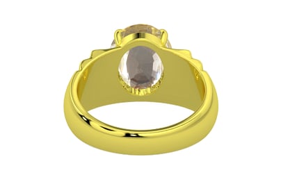 Panchdhatu Ceylon Yellow Sapphire Ring Fine Quality (R4)