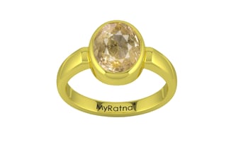Panchdhatu Ceylon Yellow Sapphire Ring Fine Quality (R6)