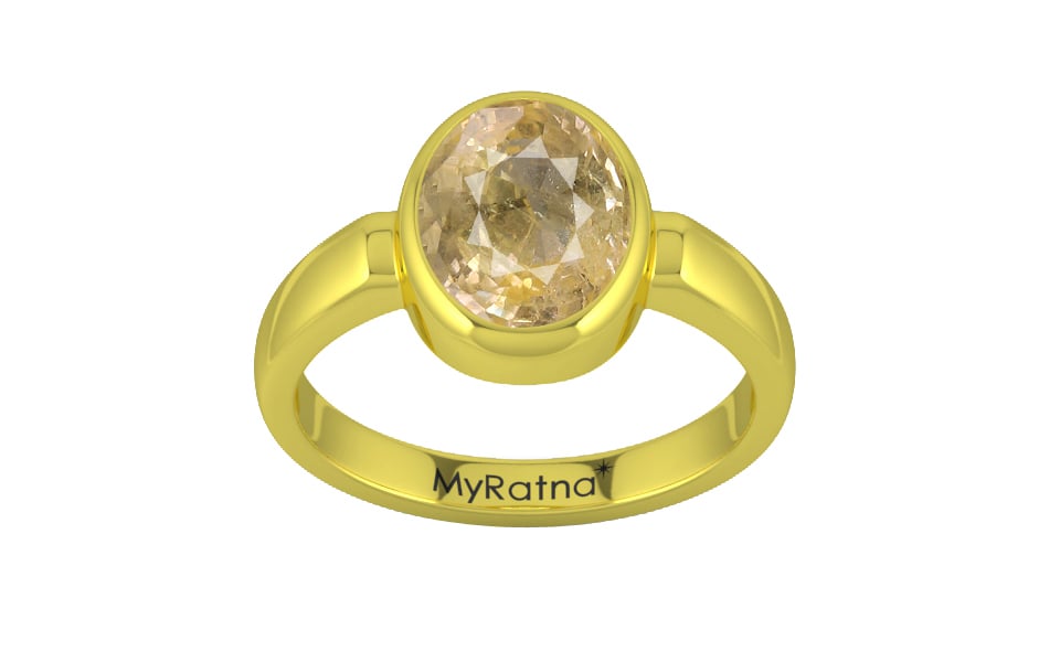 Panchdhatu Ceylon Yellow Sapphire Ring Fine Quality (R6)