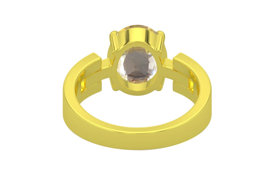Panchdhatu Ceylon Yellow Sapphire Ring Fine Quality (R8)