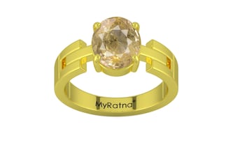 Panchdhatu Ceylon Yellow Sapphire Ring Fine Quality (R8)