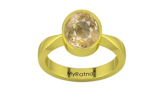 Panchdhatu Ceylon Yellow Sapphire Ring Fine Quality (R9)