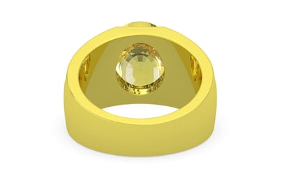 Panchdhatu Ceylon Yellow Sapphire Ring Limited Quality (R1)