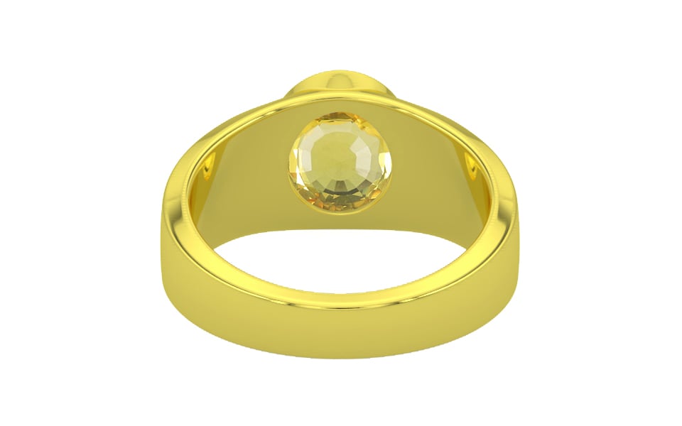 Panchdhatu Ceylon Yellow Sapphire Ring Limited Quality (R10)