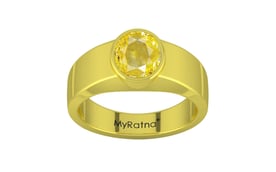 Panchdhatu Ceylon Yellow Sapphire Ring Limited Quality (R10)
