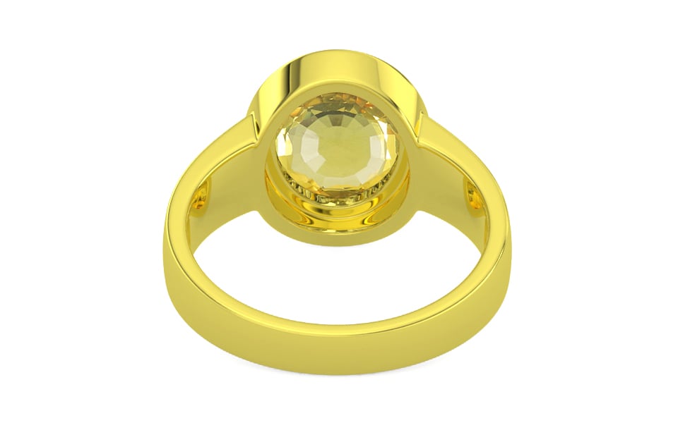 Panchdhatu Ceylon Yellow Sapphire Ring Limited Quality (R3)