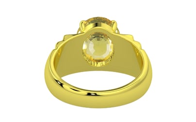 Panchdhatu Ceylon Yellow Sapphire Ring Limited Quality (R4)