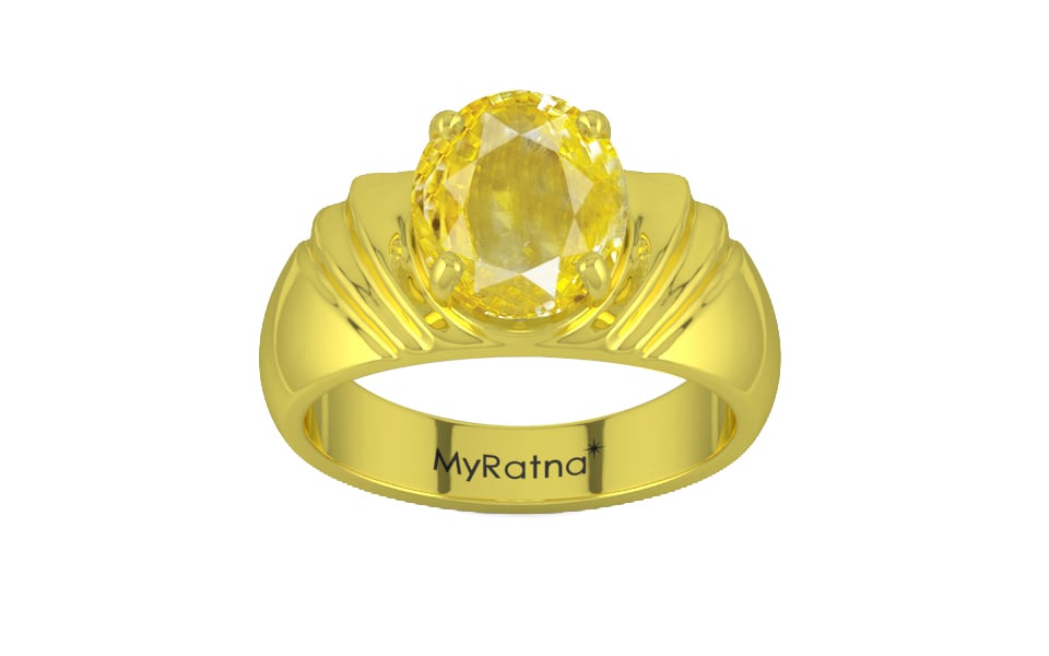 Panchdhatu Ceylon Yellow Sapphire Ring Limited Quality (R4)