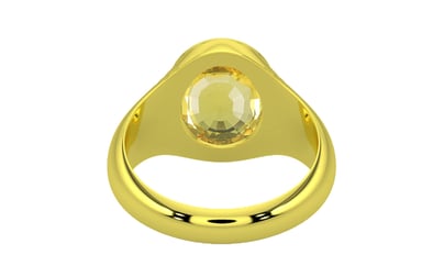 Panchdhatu Ceylon Yellow Sapphire Ring Limited Quality (R7)
