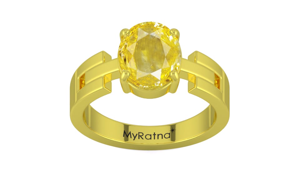 Panchdhatu Ceylon Yellow Sapphire Ring Limited Quality (R8)