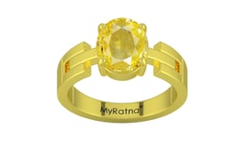 Panchdhatu Ceylon Yellow Sapphire Ring Limited Quality (R8)