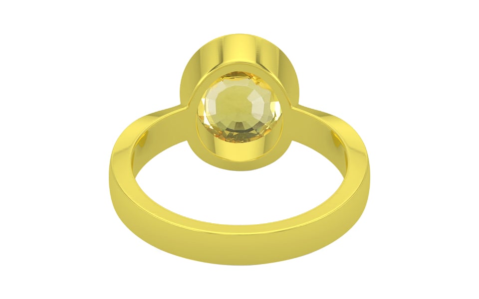 Panchdhatu Ceylon Yellow Sapphire Ring Limited Quality (R9)