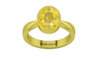 Panchdhatu Ceylon Yellow Sapphire Ring Limited Quality (R9)