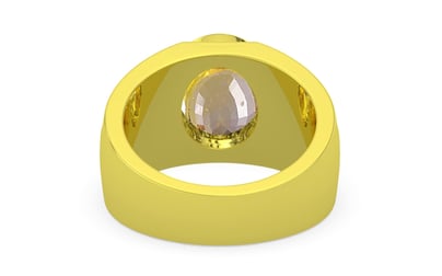 Panchdhatu Ceylon Yellow Sapphire Ring Prime Quality (R1)