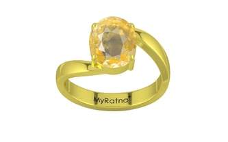Panchdhatu Ceylon Yellow Sapphire Ring Prime Quality (R2)