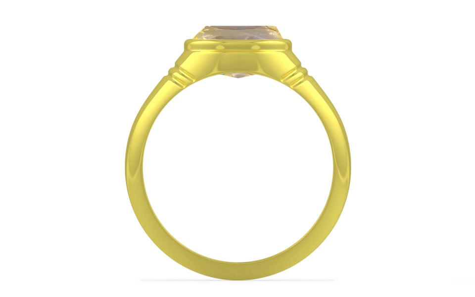 Panchdhatu Ceylon Yellow Sapphire Ring Prime Quality (R7)