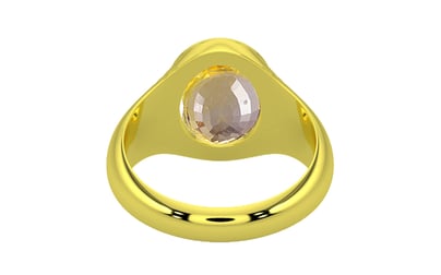 Panchdhatu Ceylon Yellow Sapphire Ring Prime Quality (R7)