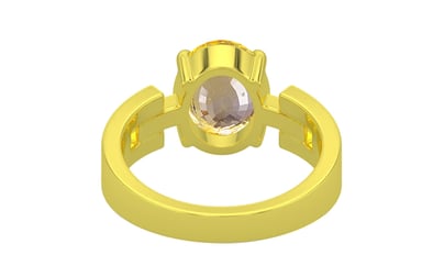 Panchdhatu Ceylon Yellow Sapphire Ring Prime Quality (R8)