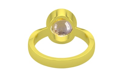 Panchdhatu Ceylon Yellow Sapphire Ring Prime Quality (R9)