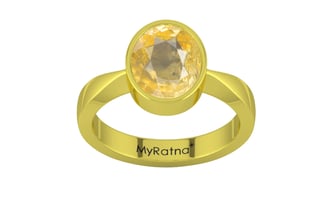 Panchdhatu Ceylon Yellow Sapphire Ring Prime Quality (R9)