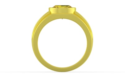 Panchdhatu Ceylon Yellow Sapphire Ring Rare Quality (R1)