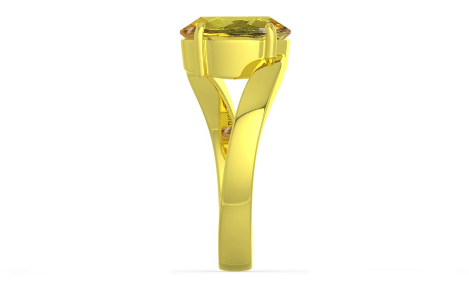 Panchdhatu Ceylon Yellow Sapphire Ring Rare Quality (R2)