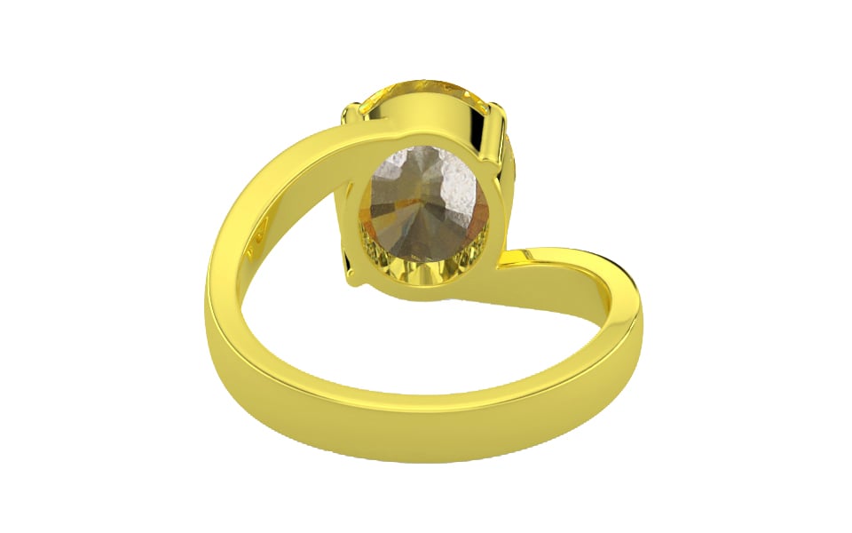 Panchdhatu Ceylon Yellow Sapphire Ring Rare Quality (R2)