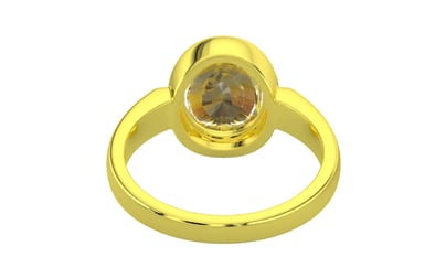 Panchdhatu Ceylon Yellow Sapphire Ring Rare Quality (R6)