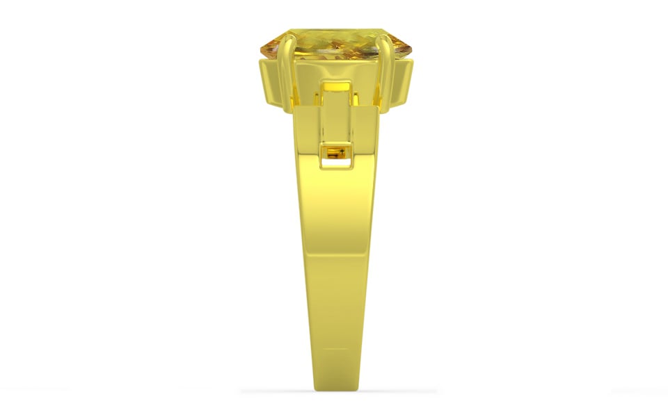 Panchdhatu Ceylon Yellow Sapphire Ring Rare Quality (R8)