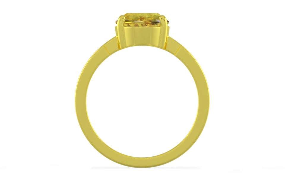 Panchdhatu Ceylon Yellow Sapphire Ring Rare Quality (R8)