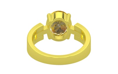 Panchdhatu Ceylon Yellow Sapphire Ring Rare Quality (R8)