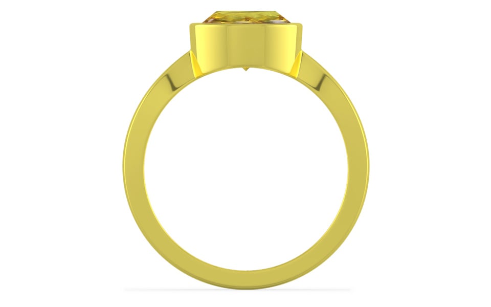 Panchdhatu Ceylon Yellow Sapphire Ring Rare Quality (R9)