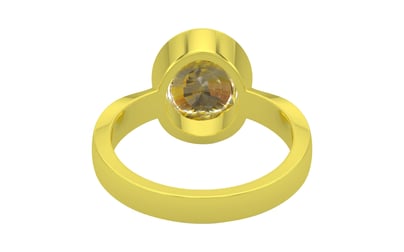 Panchdhatu Ceylon Yellow Sapphire Ring Rare Quality (R9)
