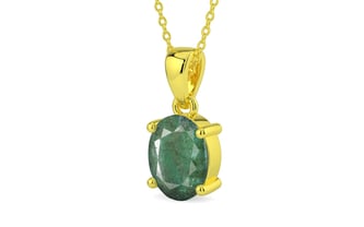 Panchdhatu Emerald Pendant Fine Quality (P10)
