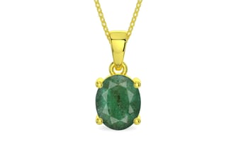 Panchdhatu Emerald Pendant Fine Quality (P10)