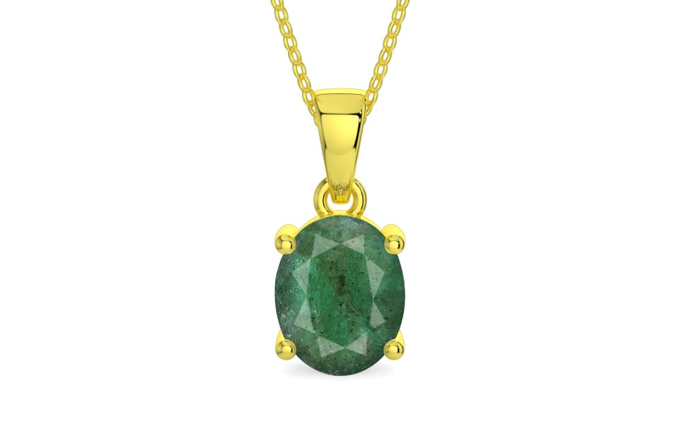 Panchdhatu Emerald Pendant Fine Quality (P10)