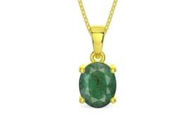 Panchdhatu Emerald Pendant Fine Quality (P10)
