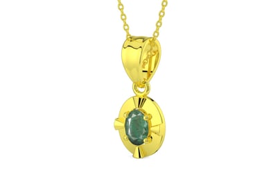 Panchdhatu Emerald Pendant Fine Quality (P11)