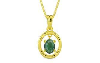 Panchdhatu Emerald Pendant Fine Quality (P2)