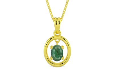 Panchdhatu Emerald Pendant Fine Quality (P2)